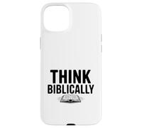 Pensa biblicamente alla fede cristiana Inspirational Custodia per iPhone 15 Plus