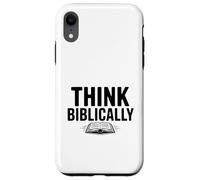 Pensa biblicamente alla fede cristiana Inspirational Custodia per iPhone XR