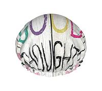 Pensa buoni pensieri Riutilizzabile Impermeabile Lavabile Regolabile Adatto a donne Tutte le lunghezze di capelli Cuffia da a