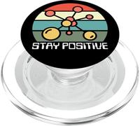 Pensa come un protone, resta positivo, divertente, resta positivo | Scienza PopSockets PopGrip per MagSafe
