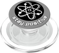 Pensa come un protone, resta positivo, divertente, resta positivo | Scienza PopSockets PopGrip per MagSafe