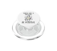 Pensa come un protone sii positivo divertente scienza chimica atomica PopSockets PopGrip per MagSafe