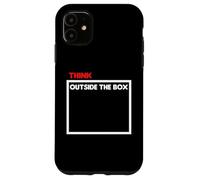 Pensa fuori dagli schemi" Grafica minimalista con messaggio intelligente Custodia per iPhone 11