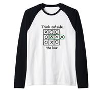 PENSA FUORI DAGLI SCHEMI TIC TAC-TOE Maglia con Maniche Raglan