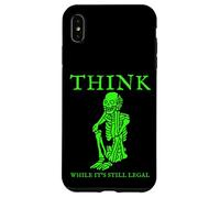 Pensa mentre è ancora legale La libertà di parola Cyberpunk Dystopian Custodia per iPhone XS Max