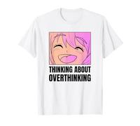 Pensando a Pensare Troppo (Grafica Anime Divertente) Maglietta