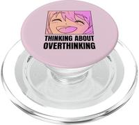 Pensando a pensare troppo (Grafica anime divertente) PopSockets PopGrip per MagSafe