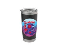 Pensando a te Voodoo Doll Scary Karma Halloween Hoodoo Bicchiere termico in acciaio inox doppia parete