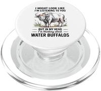 Pensando Ai Miei Bufali D'acqua Umorismo Sulla Vita Rurale PopSockets PopGrip per MagSafe