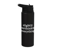 Pensando leggermente troppo tutto Overthinker Mind Stainless Steel Insulated Water Bottle