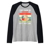 Pensano Che io Sia Pazzo, ma Mi Piace la Pittura ad Acquerello Maglia con Maniche Raglan