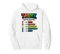 Pensare Prima di Parlare Insegnante Gentilezza Felpa con Cappuccio