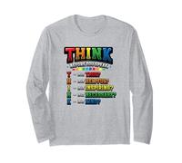 Pensare Prima di Parlare Insegnante Gentilezza Maglia a Manica