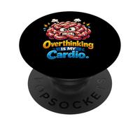 Pensare troppo è il mio cardio, umorismo sarcastico PopSockets PopGrip Adesivo