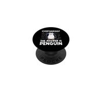 Pensare troppo La risposta è Penguin Divertente Insegnante di Matematica PopSockets PopGrip Adesivo