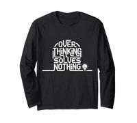 Pensare Troppo Non risolve Nulla di ansia stoica Minimalista Maglia a Manica