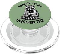 Pensare troppo procione con caffè amante degli animali PopSockets PopGrip per MagSafe