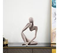 Pensatore Scultura Figurina Casa Statua Moderna Libreria Decor