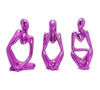 Pensatore Statua Figurine, Ornamenti Statua, Moderni Soprammobili Scultura Statua Ornamenti, Accessori Casa Arredamento, Resinoso Pensiero Statuette Design Casa, Decorazioni Casa Moderna (viola)
