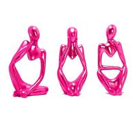 Pensatore Statua Figurine, Ornamenti Statua, Moderni Soprammobili Scultura Statua Ornamenti, Accessori Casa Arredamento, Resinoso Pensiero Statuette Design Casa, Decorazioni Casa Moderna (Rosa)