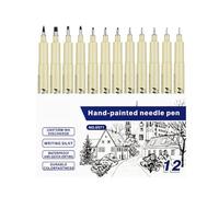 Pensi D'arte - Penna Di Disegno Tecnico | Marcatori Di Pigmento Fine Point Art Pen | Marcatori Di Ingresso Linea Sottile Inchiostro Nero Impermeabile Set Disegno Manica Disegnando Il Suo
