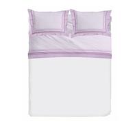 PENSIERI DELICATI Completo Letto Matrimoniale, Flanella 100% Cotone Caldo e Morbido, 2 Piazze 180x200cm, Include Lenzuolo Sotto, Sopra e 2 Federe, Made in Italy, 30101 Dublino Rosa