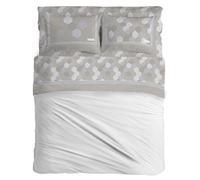 PENSIERI DELICATI Completo Letto Matrimoniale, Flanella 100% Cotone Caldo e Morbido, 2 Piazze 180x200cm, Include Lenzuolo Sotto, Sopra e 2 Federe, Made in Italy, Bologna Beige
