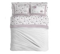 PENSIERI DELICATI Completo Letto Matrimoniale, Flanella 100% Cotone Caldo e Morbido, 2 Piazze 180x200cm, Include Lenzuolo Sotto, Sopra e 2 Federe, Made in Italy, Piazza 8284 Rosa