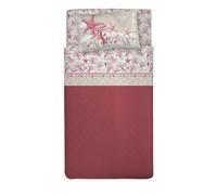 PENSIERI DELICATI Completo Letto Singolo 100% Cotone, Completo Lenzuola Singolo 90x200 Comprensivo di Lenzuolo sotto, Lenzuolo sopra e 1 Federa a Sacchetto, Made in Italy, Fantasia Marina Rosso