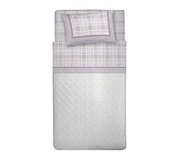 PENSIERI DELICATI Completo Letto Singolo, Flanella 100% Cotone Caldo e Morbido, Completo Lenzuola 1 Piazza 90 x 200 cm, Include Lenzuolo Sotto, Sopra e 1 Federa, Made in Italy, Torino Rosa