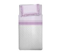 PENSIERI DELICATI Completo Letto Singolo, Flanella 100% Cotone Caldo e Morbido, Completo Lenzuola 1 Piazza 90 x 200 cm, Include Lenzuolo Sotto, Sopra e 1 Federa, Made in Italy, 30101 Dublino Rosa