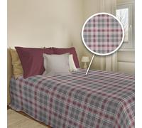 PENSIERI DELICATI Telo Copriletto 170 x 280 cm, Telo Singolo 100% Cotone Pique, Ideale Come Telo Arredo, Coperta Salva Letto 1 Piazza, Fantasia Ben Tortora, 100% Made in Italy