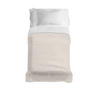 PENSIERI DELICATI Copriletto 220x280 cm, Telo Singolo 100% Cotone Pique, Ideale Come Telo Arredo, Coperta Salva Letto 1 Piazza e Mezza, Fantasia Dublino Beige, 100% Made in Italy