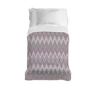 PENSIERI DELICATI Copriletto 220x280 cm, Telo Singolo 100% Cotone Pique, Ideale Come Telo Arredo, Coperta Salva Letto 1 Piazza e Mezza, Fantasia Spinato Rosa, 100% Made in Italy