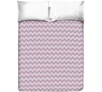 PENSIERI DELICATI Telo Copriletto Matrimoniale 260 x 280 cm, Telo Singolo 100% Cotone Pique, Ideale Come Telo Arredo, Coperta Salva Letto 2 Piazze, Fantasia Spinato Rosa, 100% Made in Italy