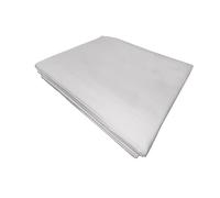 PENSIERI DELICATI Lenzuolo Matrimoniale 250x300 cm, Lenzuolo Sopra 2 Piazze in Tinta Unita Realizzato 100% in Cotone, Made in Italy, Colore Bianco