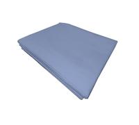 PENSIERI DELICATI Lenzuolo Singolo 160x300 cm, Lenzuolo sopra 1 Piazza in Tinta Unita Realizzato 100% in Cotone, Made in Italy, Colore Azzurro