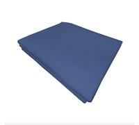 PENSIERI DELICATI Lenzuolo Singolo 160x300 cm, Lenzuolo sopra 1 Piazza in Tinta Unita Realizzato 100% in Cotone, Made in Italy, Colore Blu Navy