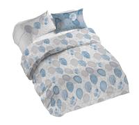 PENSIERI DELICATI Parure Copripiumino Matrimoniale 100% Cotone, Completo di Sacco 250x200cm e 2 Federe 52x82cm, Made in Italy, Copripiumino Lavabile In Lavatrice A 40°, Fantasia Palloncini Azzurro