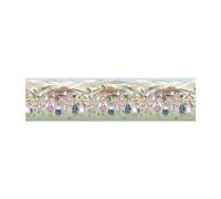 PENSIERI DELICATI Passatoia 52x200 cm, Realizzata in Cotone e PVC, Made in Italy, Passatoia Lavabile In Lavatrice A 40°, Fantasia Poie