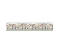 PENSIERI DELICATI Passatoia 52x300 cm, Realizzata in Cotone e PVC, Made in Italy, Passatoia Lavabile In Lavatrice A 40°, Fantasia Poie