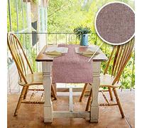 PENSIERI DELICATI Runner da Tavolo Moderno Elegante, Runner Tavola 50x140 cm, in 100% Cotone Puro Riciclato Tinto in Filo, Centrotavola sia per Interni che Esterni, Tinta Unita Rosso, Made in Italy