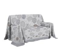 PENSIERI DELICATI Telo Copridivano 180 x 290 cm Made in Italy, Telo Copritutto 100% Cotone Puro, Fantasia Palloncini Grigio, Ideale come Telo Arredo, Salvadivano o Copriletto Estivo (1 Piazza)
