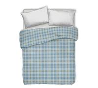 PENSIERI DELICATI Telo Copriletto Matrimoniale 260 x 280 cm, Telo Singolo 100% Cotone Pique, Ideale Come Telo Arredo, Coperta Salva Letto 2 Piazze, Fantasia Ben Verde, 100% Made in Italy