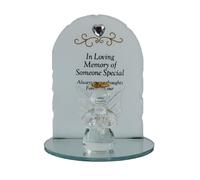 Pensieri Di Te Ornamento In Vetro In Memoria Con Angelo - Scegli Design
