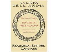 Pensieri di varia filosofia - Leopardi Giacomo