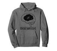 Pensieri infiniti Un cervello Cosmic Galaxy Pensatori Felpa con Cappuccio