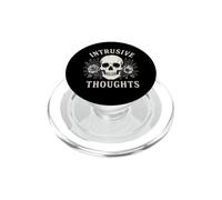 Pensieri invadenti Teschio e rose Arte gotica PopSockets PopGrip per MagSafe