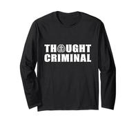 Pensiero Criminal Liberty Design per i libertari anarchici Maglia a Manica