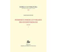 Pensiero e forme letterarie dei giuristi romani. Studi. Vol. 1